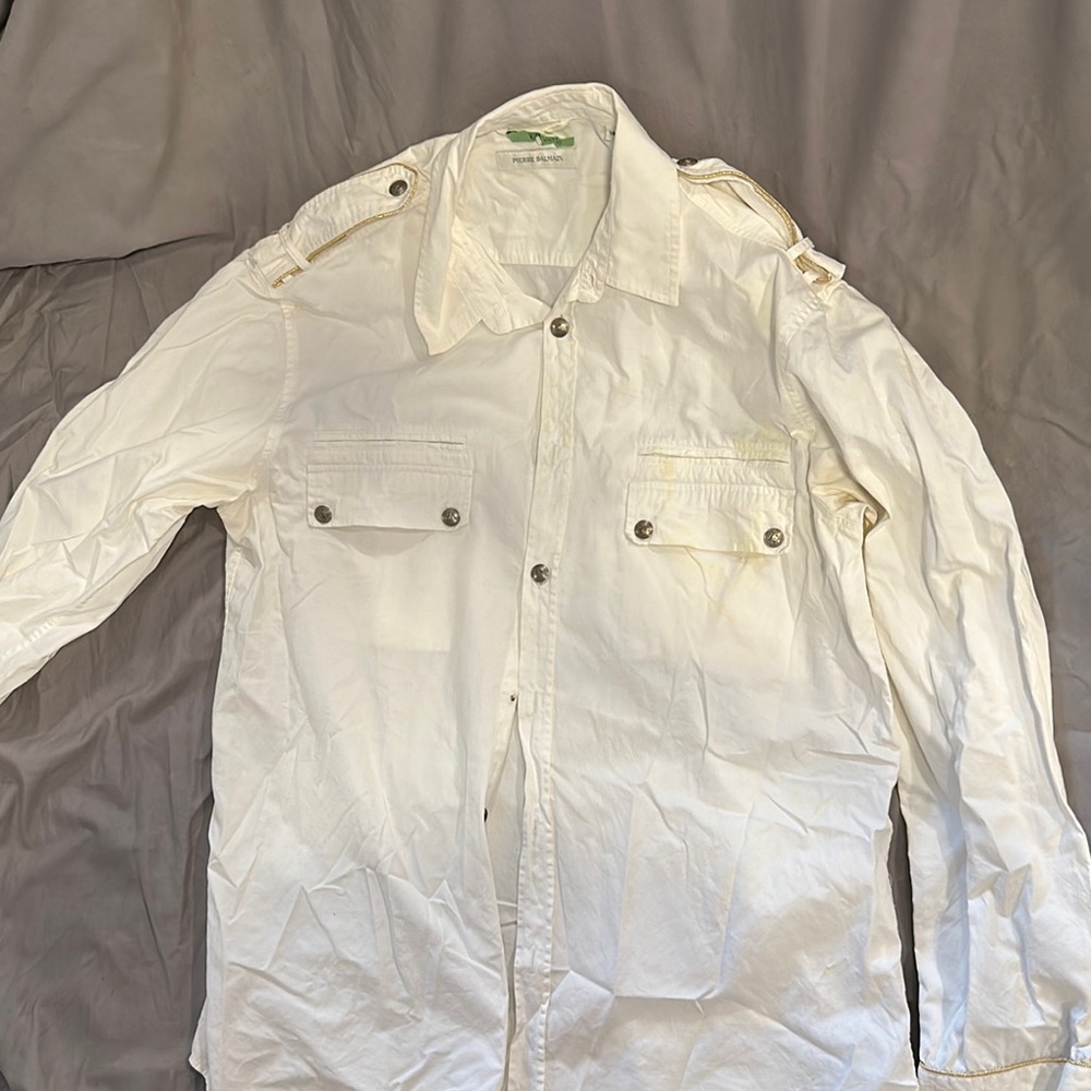 White Button-Up shirt by Balmain